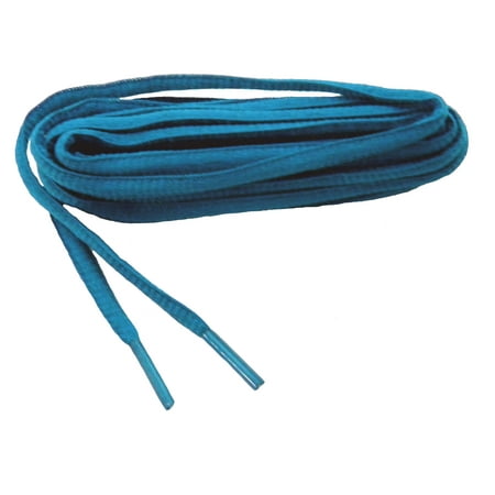 

(2 Pair Pack) 27 Inch 69 cm Teal Blue proATHLETIC Oval style sneaker shoelaces