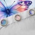 thumbnail image 4 of Manfei Girls Butterfly Animal Black Out Curtains, Blue Watercolor Curtains Pack of 2 (42x63 Each), Kawaii Princess Style Bedroom Curtains, Living Room Curtains Decor, 4 of 6