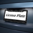 thumbnail image 4 of Topographic Map License Plate Frame, Topography Aluminum Metal License Plate Holder Cover Car Accessory for Men Women, Rust-Proof Waterproof Car Decorative Tag Frames for Standard US 12x6 Inch, 4 of 7