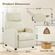 thumbnail image 2 of Korser Sillón Reclinable Push Back con Masaje y Calefacción, Silla Individual para Adultos con Reposapiés de Cuero Sintético para Sala de Estar,Beige, 2 of 6
