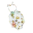 thumbnail image 4 of Kmbangi Tie-up Flower/Lemon/Leopard/Flamingo/Leaf Print Halter Swimsuit, 4 of 9