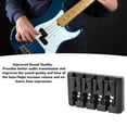 thumbnail image 3 of Improved Sound Quality Adjustable Saddle Metal Bass Bridge for 4 String Electric Basses, 3 of 8