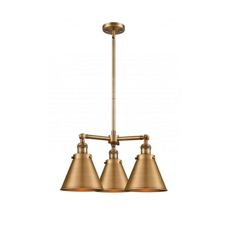

Brushed Brass Tone Chandeliers 21 Wide Steel/Cast Brass Medium Base LED 3 Light Fixture