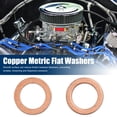 thumbnail image 2 of Unique Bargains 12mm Inner Dia Copper Flat Washers Car Sealing Gaskets Plate Rings 20pcs, 2 of 2