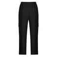 thumbnail image 6 of BUIgtTklOP No Boundaries Pants For Women Clearance 2024 Women Casual Pockets Elastic Waist Pants Loose Long Trousers Pants, 6 of 6
