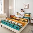 thumbnail image 4 of Castle Fairy Kids Teenagers Horse Race Twin Sheet Sets,Farm Animal Bedding, 4 of 7