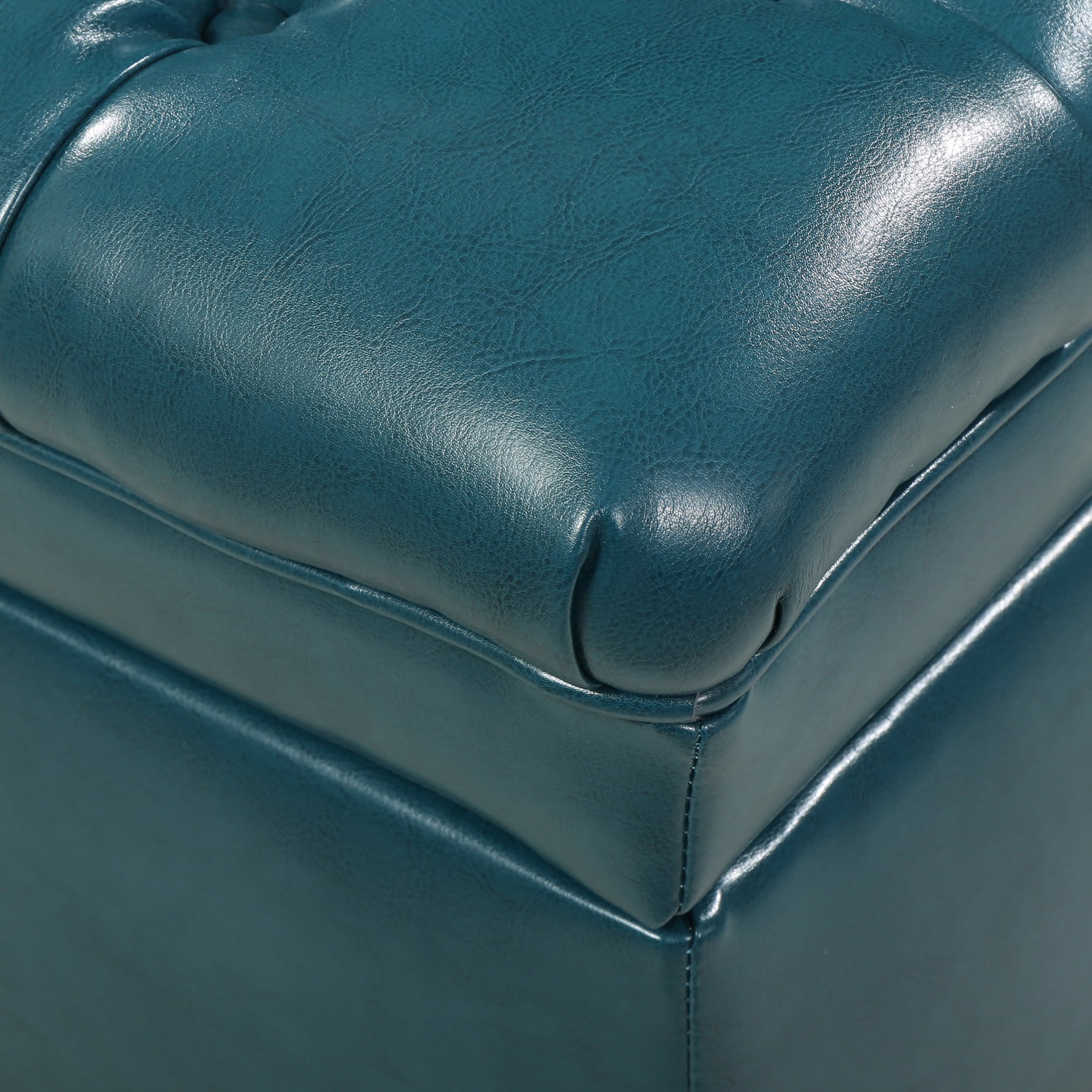Teal Pu Storage - Roomy With Storage, 50 In. D, 20.5 W, 18.44 H, 31.09 Lb. Functionality, 49.23 Depth, 20.84 Width, Height, Weight