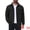 Black, variant on Men's Casual Solid Button Long Sleeves Trucker Jacket S Khaki