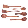 thumbnail image 3 of Juego de utensilios de cocina, espátulas de madera, cucharas, agarre cómodo, utensilios de cocina minimalistas para cocinar en casa, 3 of 5