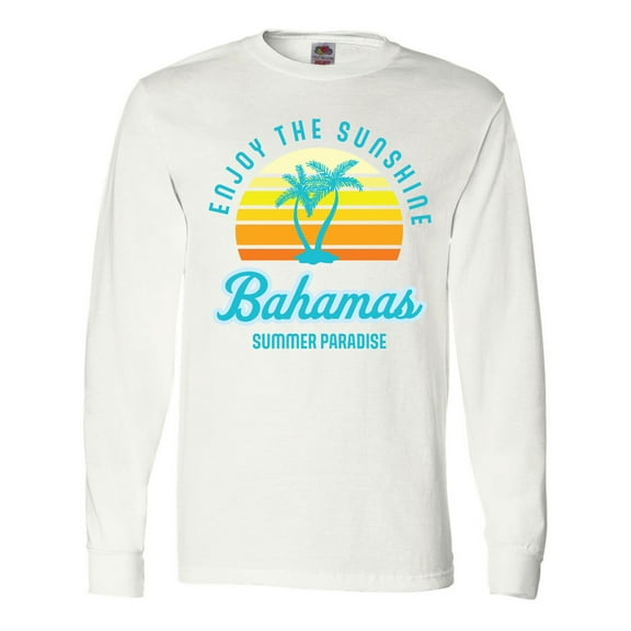 Inktastic Enjoy the Sunshine Bahamas Summer Paradise Long Sleeve T-Shirt