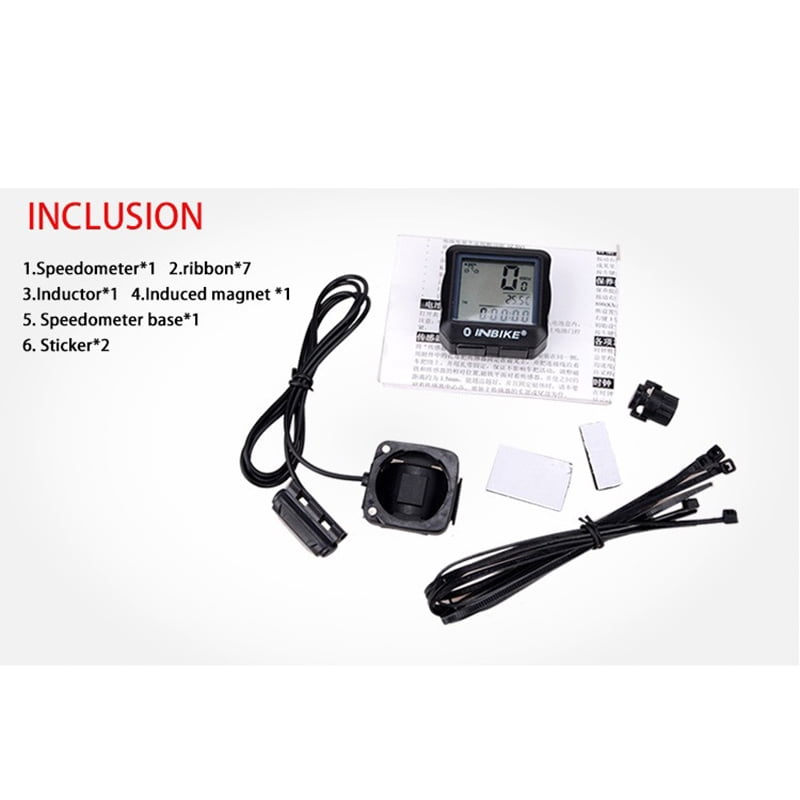 INBIKE 528 Wired Bike Computer Waterproof Backlight Digital Speedometer Cycle Velo Computer Odometer Walmart
