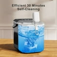 Philergo Countertop Ice Maker, SelfCleaning Portable Ice Machine with