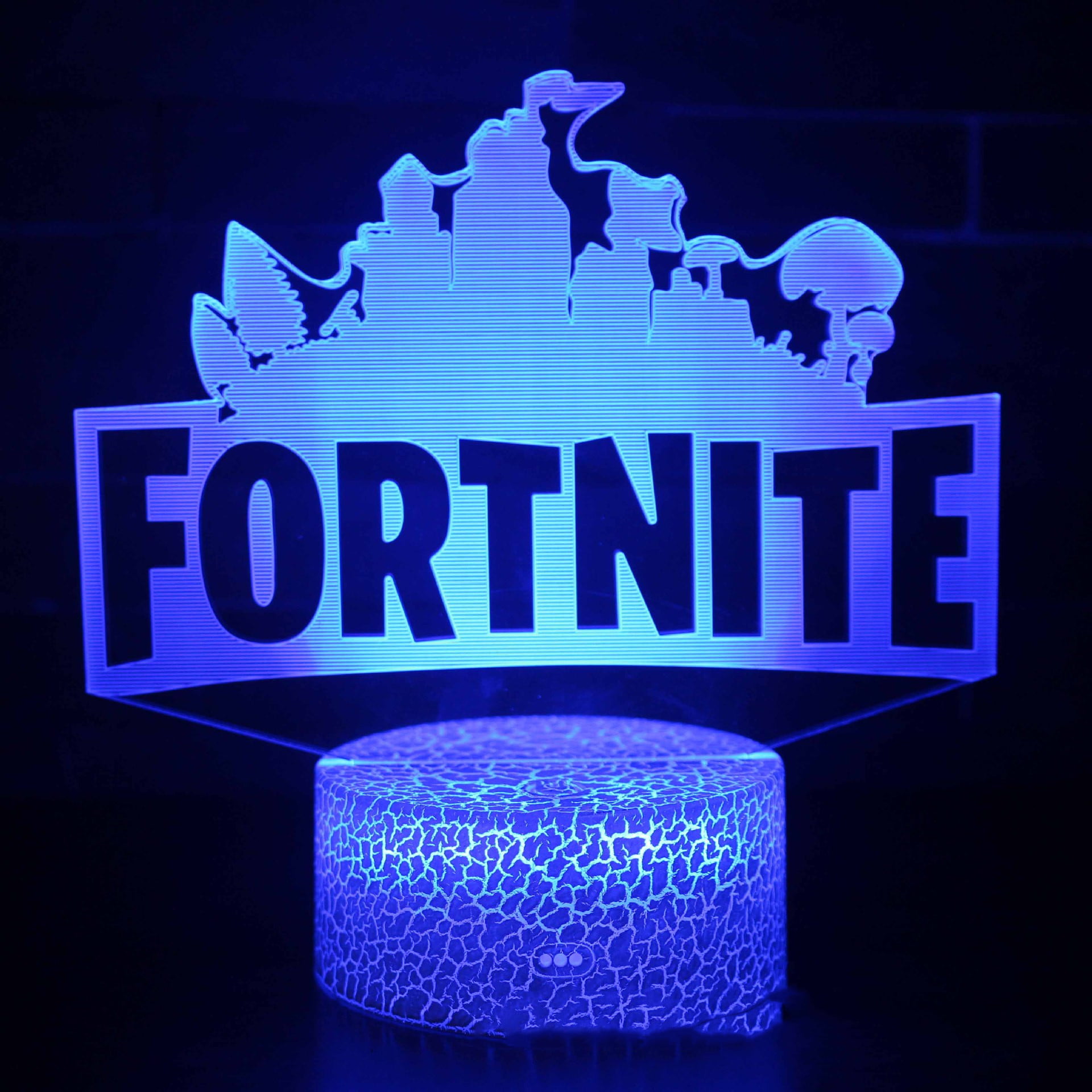 Fortnite LED Night light Lamp Digital Alarm Clock Christmas Boy Girl Gift Toy 