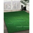 thumbnail image 3 of Ahgly Company Machine Washable Indoor Round Transitional Deep Emerald Green Area Rugs, 4' Round, 3 of 7