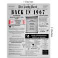 thumbnail image 2 of The Party Post 57th Birthday Party Decorations Poster Born in 1967, 2 of 5