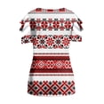 thumbnail image 4 of Blusa de manga corta con cuello en V y cremallera suelta para mujer OAVQHLG3B Store lin121212, 4 of 4