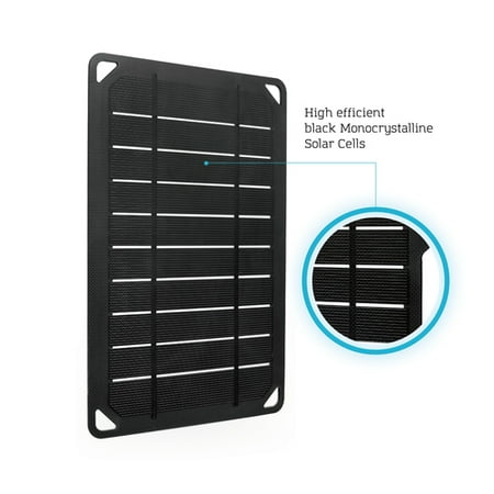 Renogy E.FLEX5 Monocrystalline Portable Solar Panel with USB Port