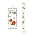 thumbnail image 2 of Personalize Name Growth For Kids Flower Canvas Height Ruler Removable Hanging Wall Ruler Measurement For Home Decoration Measuring Board Foldable Measuring ruler, 2 of 9