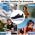 thumbnail image 6 of MAFEKE Women's Air Non Slip Orthotic Sneakers, Arch Support Athletic Walking Shoes for Plantar Fasciitis, Blackwhite Size 10.5, 6 of 10