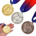 thumbnail image 5 of Toyandona 3Pcs Gold Silver Bronze Medals Alloy Medals Multi Events, 5 of 8