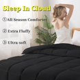 thumbnail image 3 of FLUFFAURORA Black All-Season Down Alternative Comforter, Box Stitched Down Alternative comforter for all age groups，King size，102×90inch, 3 of 6