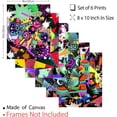 thumbnail image 4 of Rock Graffiti Street Canvas Prints Art Decorative Wall Art Pictures Rock Band Decor 6 Piece Unframed Abstract Artwork Home Preppy Room Decor for Office Bedroom Living Room, 4 of 7