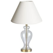 Simplee Adesso White Fabric Uno Lamp Shade, 10H x 15D, Transitional Style, Adult Office, Dorm Room