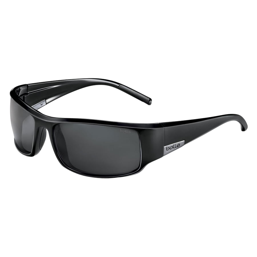 Bolle King Sunglasses, Shiny Black Polarized