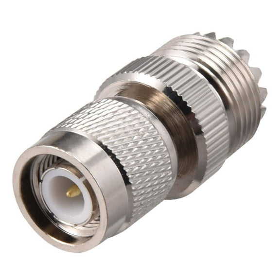 TNC Male to UHF Female Brass Coaxial Cable RF Connector Adapter 1pcs