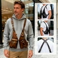 thumbnail image 4 of Weloille Anti-Theft Hidden Underarm Strap Wallet Phone Holster Bag Leisure Leather Shoulder Pouch Double Shoulder Pocket Sport Vest Outdoors, 4 of 7