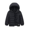 thumbnail image 1 of Qarigey Chaqueta a prueba de viento esencial para niños de invierno para días fríos, ropa de plumón, chaquetas, abrigo para invierno Abrigos y chamarras negro+160cm, 1 of 6