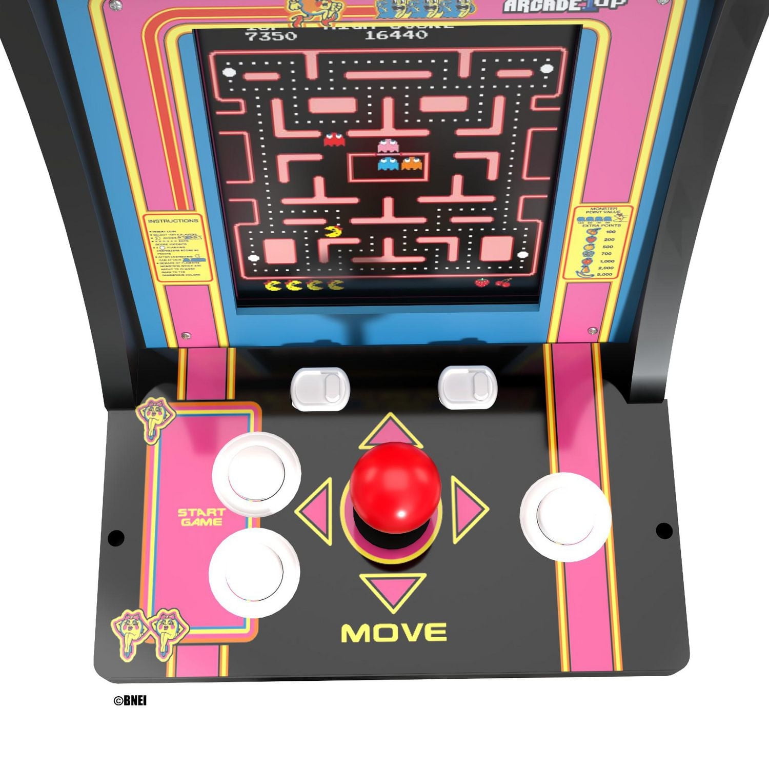Arcade1Up Ms. PAC-MAN Countercade 5 jeux en 1 Contre-cade