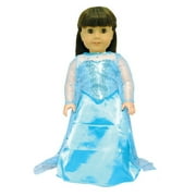 Doll Dress - Queen Elsa Inspired Outfit Fits American Girl Doll, My Life Doll, Our Generation and 18 Inch Dolls