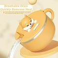 thumbnail image 6 of Yvsxxv 1200ml Ramen Bowl Cute Dog Stainless Steel Instant Noodle Bowl with Lid and Spork Speedy Ramen Cooker Soup Bowls for Home Office Dorm, 6 of 7