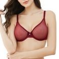 thumbnail image 2 of Varsbaby Women's Sexy Lace Bra See Through Underwear with Nipple Cover, 2 of 4