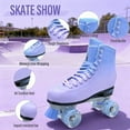 thumbnail image 4 of JZY Quad Roller Skates with Light-Up Wheels,High-Top Design for Women, Men & Teens, 4 of 7