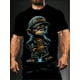 thumbnail image 1 of Summer Men's Casual Graphic Print Short Sleeve Crew Neck Tee, Monkey Print T-shirt, 1 of 6