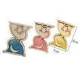 thumbnail image 4 of Wooden Busy Board Accessory for Toddler Early Teaching early educational Practical Skills Pink Hourglass, 4 of 9