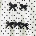 thumbnail image 6 of KPOPLK 2‑Piece Outfit Set for Girl Polka Dot Bubble Long‑Sleeve Top Elastic Waist Pants Cute Casual Clothes for Little Girls,Size 3-4 Years, 6 of 8