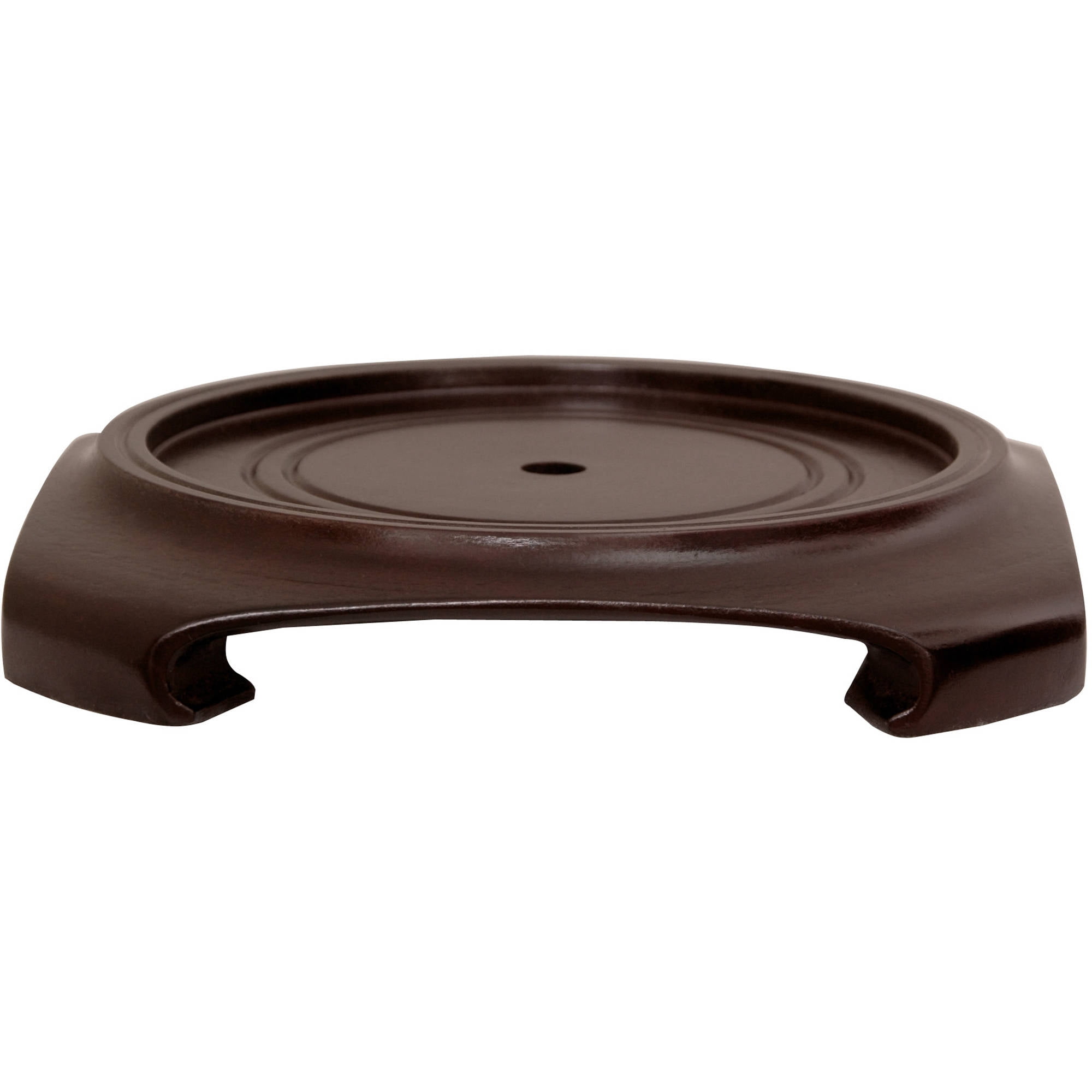 Oriental Furniture Rosewood Vase Stand, rosewood color, stand, base