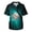 Light Blue_013, variant on Men's Halloween Scrub Top Fashion Casual Short Sleeve V Neck Scrub T Shirts Horror Funny Print Classic Fit Working Uniform Multicolor 2XL