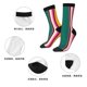 thumbnail image 5 of Balery Vertical Stripes Calcetas Largas con Estampado para Hombre y Mujer – Suaves y Transpirables, Talla Única (US 5-11), 5 of 6