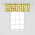 thumbnail image 2 of Ambesonne Lemons Window Valance, Energetic Colors Citrus Art, 54" X 18", Earth Yellow White Green, 2 of 3