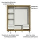 thumbnail image 5 of Ropero Closet Madesa Lyon Plus 3 Puertas Con Espejo Pies M, 5 of 5