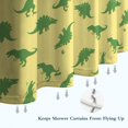 thumbnail image 6 of BrightGreen Cartoon Dinosaurs Silhouettes Pattern Shower Curtain 72"x84" ,Bathroom Decorative Shower Curtains Set with 12 Hooks,Modern Waterproof Washable Shower Curtain, 6 of 6