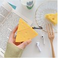 thumbnail image 2 of Super Cute Cheese Case, 3D Cartoon Soft Thicken Protective Mini Bag Silicone Creative Airpods 1 & 2 Cover with Keychain (Cheese), 2 of 6