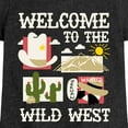 thumbnail image 3 of Instant Message - Welcome To The Wild West - Toddler & Youth Girls Short Sleeve Graphic T-Shirt, 3 of 6