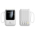 thumbnail image 7 of Leodye Digital Display Portable Power Bank 5000mAh with Integrated Charging Cable and Lanyard, 7 of 7