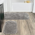 thumbnail image 2 of Garland Rug Traditional Washable Bath Rug Set, 2-Piece Set (21"x34" Bath Rug, & 22"x60" Runner) Medium Gray, 2 of 7
