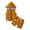 Chocolate, variant on QUDDERR 3M-4Y Boys Summer 2PCS Outfits for Baby Toddler Sleeveless T-Shirt Tank Tops Solid Colour Shorts Sports Set